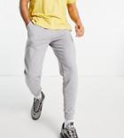 Asos Design Organic Tapered Sweatpants In Gray Marl-grey