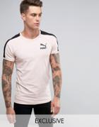 Puma Muscle Fit T-shirt In Pink Exclusive To Asos - Pink