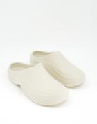 Asos Design Molded Clog In Stone-neutral