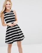 Greylin Ava Stripe Dress - Black
