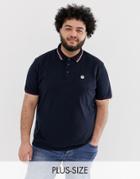 Le Breve Plus Tipped Polo Shirt-navy