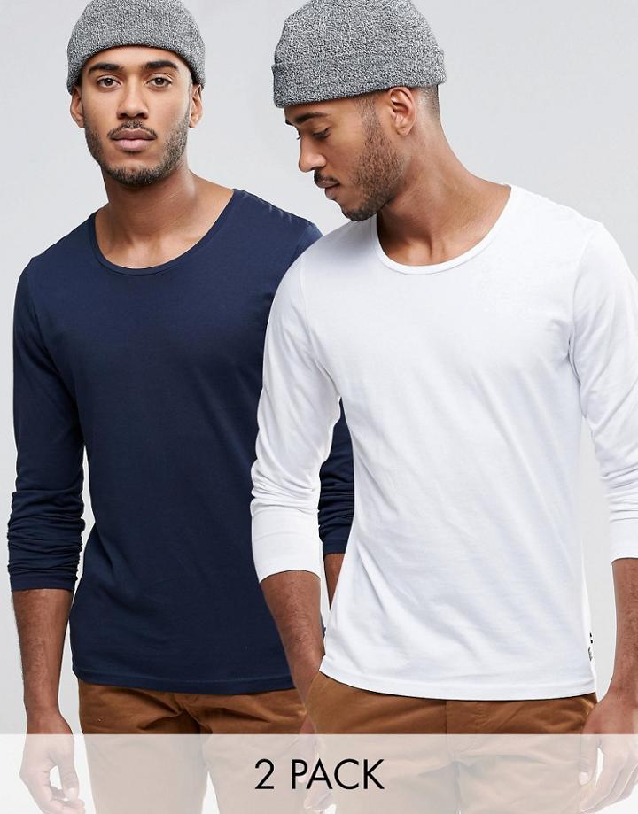 Produkt Multi Pack Long Sleeve Top - Navy