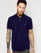 Pretty Green Polo Shirt With Logo In Navy - Navy