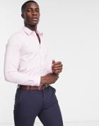 French Connection Skinny Fit Stretch Poplin Shirt-pink