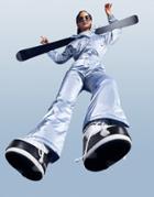Asos 4505 Ski Suit With Flare Leg-blues