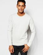 Scotch & Soda Sweater With Textured Knit - Snow Melange