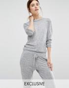 Stitch & Pieces Knitted Top - Gray