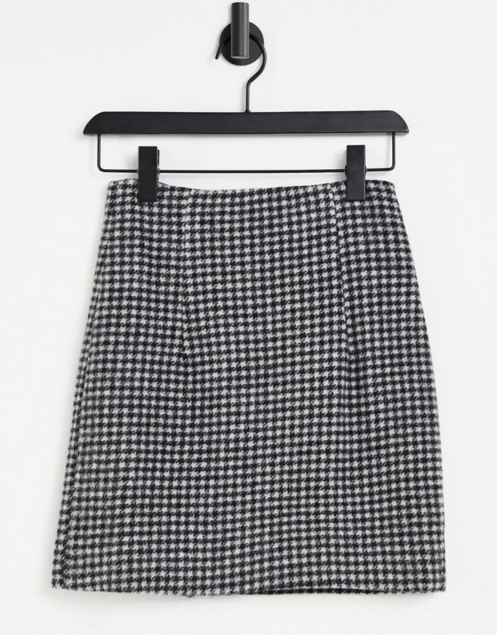 & Other Stories Wool Check Skirt Co-ord In Multi - Multi