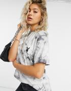 Missguided Playboy Oversized T-shirt In Tie Dye Print-multi