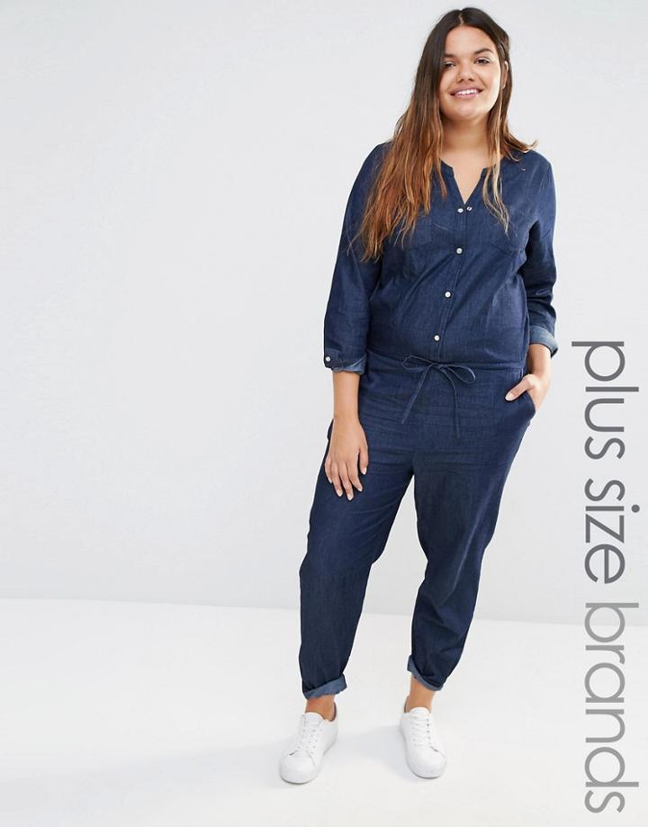 Junarose Chambray Jumpsuit - Blue