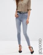 Asos Tall Ridley Skinny Jeans In Steel Gray - Steel Gray