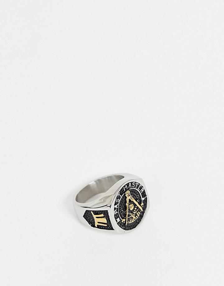Seven London Tri Color Ring - Silver
