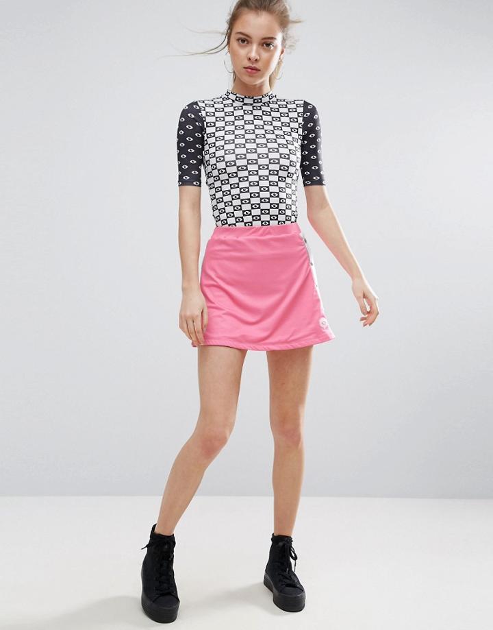 Illustrated People Popper Skirt - Pink