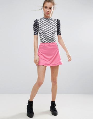 Illustrated People Popper Skirt - Pink