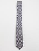Ben Sherman Puppy Tooth Checked Tie-pink