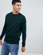 New Look Sweater With Crew Neck In Khaki - Green