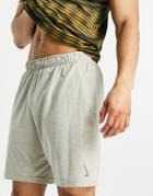 Nike Yoga Dri-fit Shorts In Stone-neutral