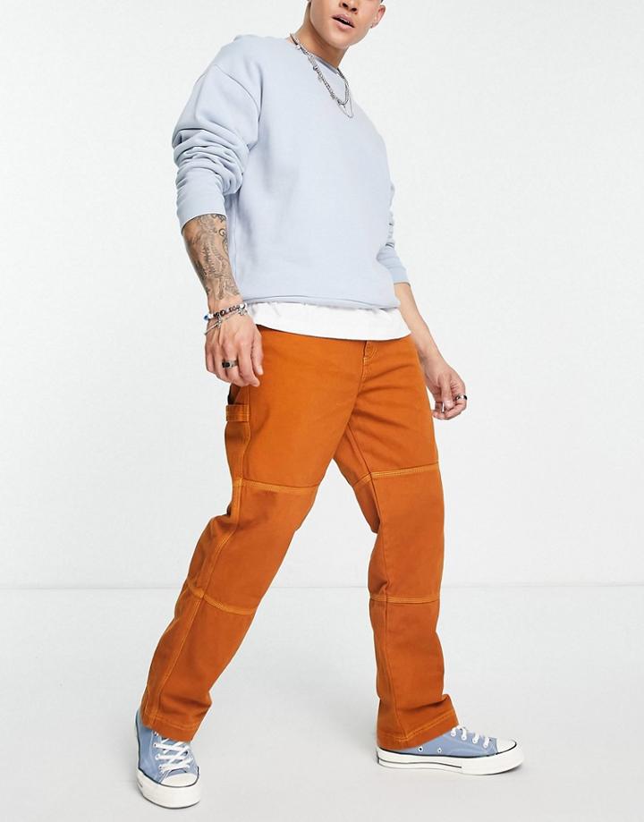 Kickers Cargo Pants In Orange