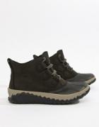 Sorel Out N About Black Plus Leather Boots - Black