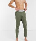 Le Breve Tall Mix And Match Lounge Sweatpants In Forest Green