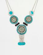 Asos Look At Me Necklace - Turquoise