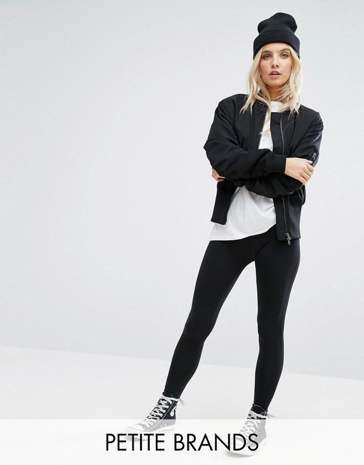 New Look Petite High Waisted Leggings - Black