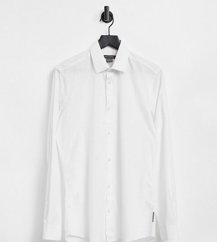 French Connection Tall 2 Pack Slim Fit Formal Shirt-white