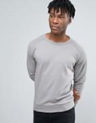 New Look Raglan Sweatshirt In Gray - Gray