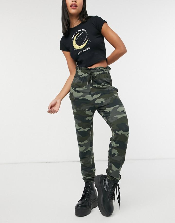 Bb Dakota Camo Sweatpants In Green