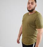 D-struct Plus Longline Burnout T-shirt - Green