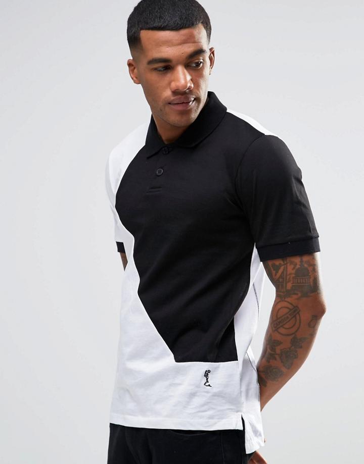 Religion Cut & Sew Polo Shirt - White