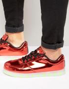 Wize & Ope Led Metallic Low Sneakers - Red