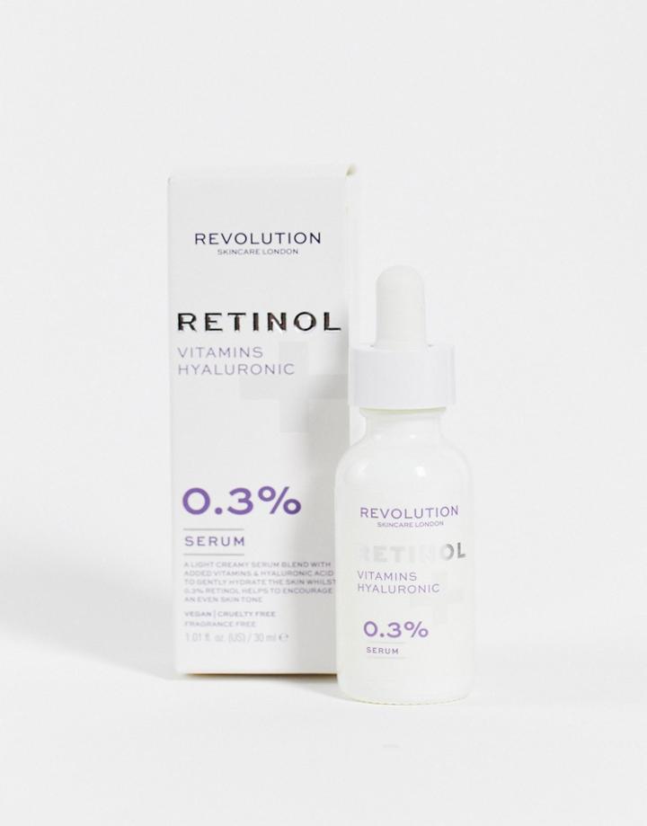 Revolution Skincare 0.3% Retinol With Vitamins & Hyaluronic Acid Serum-no Color
