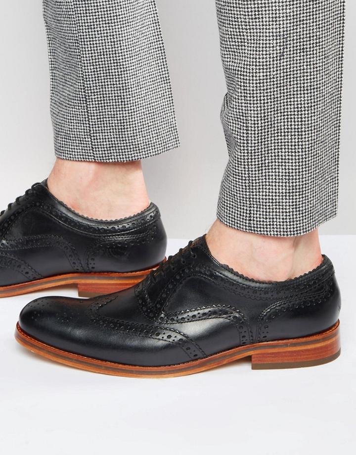 Hudson London Keating Leather Oxford Brogues - Black