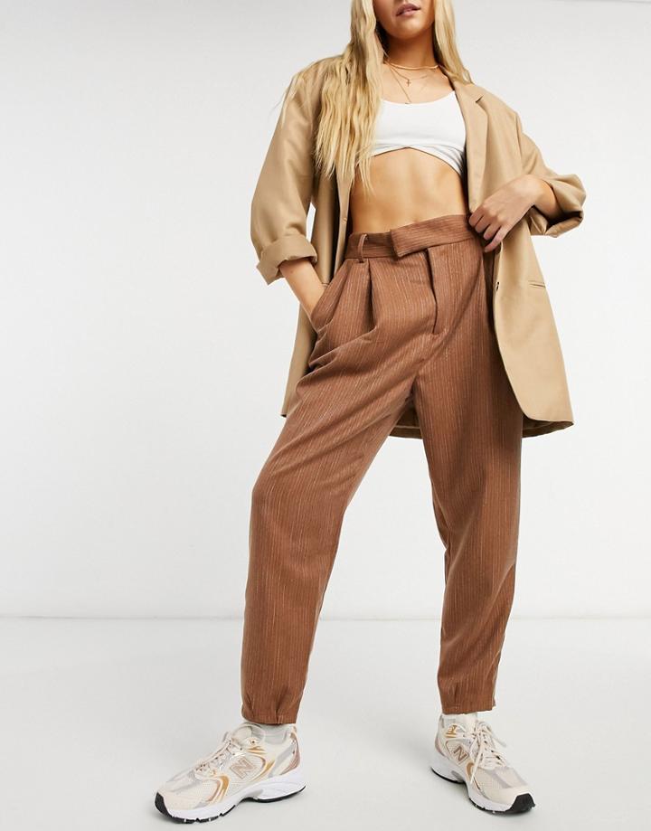 Bb Dakota Twill Call Pants In Dark Camel-neutral