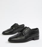 Asos Design Mai Tai Leather Brogues - Black