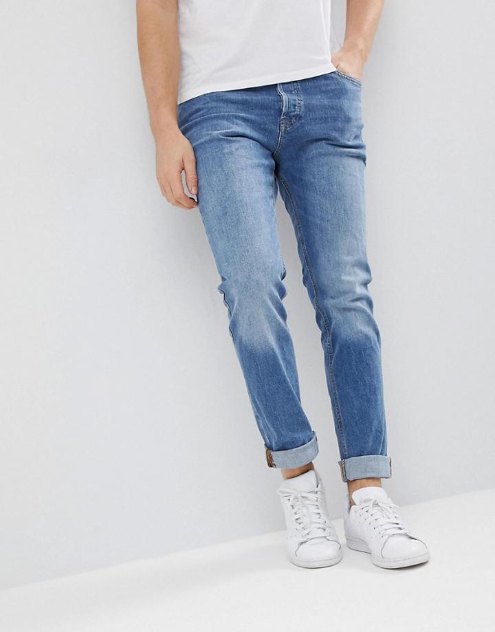 Jack & Jones Intelligence Jeans In Slim Fit Organic Cotton - Blue