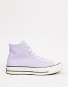 Converse Chuck 70 Hi Sneakers In Lilac-purple