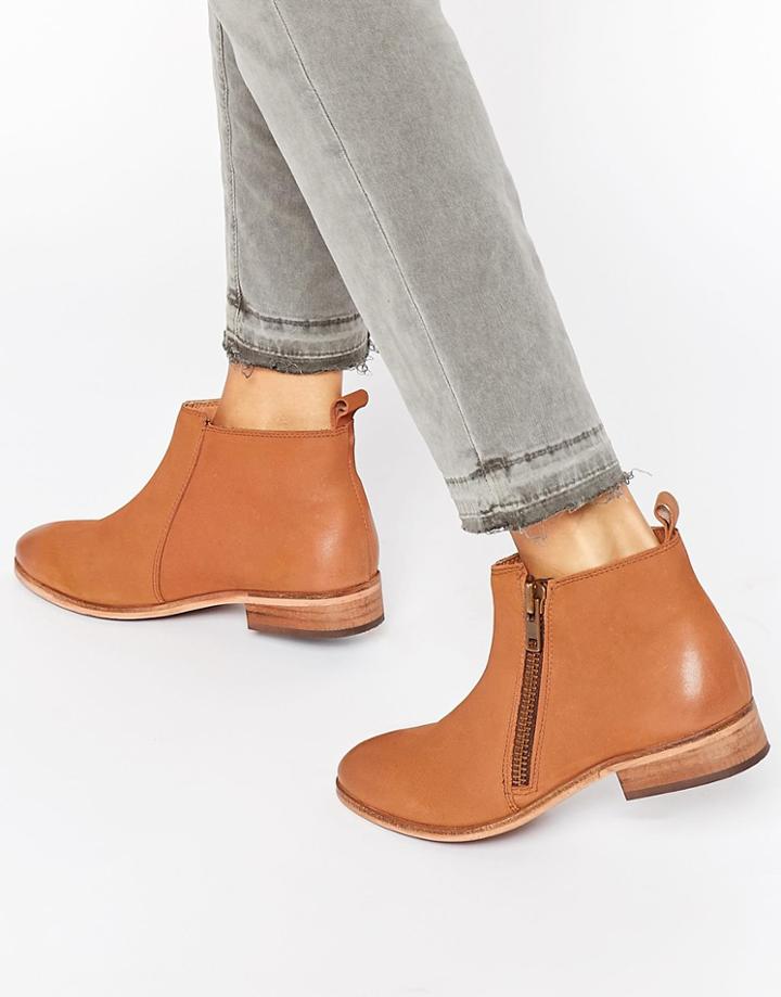 Miss Kg Spitfire Tan Leather Western Boots - Tan