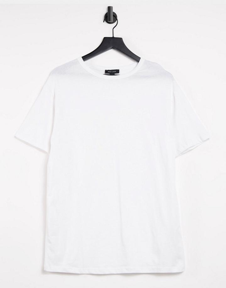 New Look Boyfriend T-shirt In White