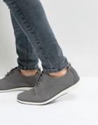 Call It Spring Shysie Lace Up Shoes In Gray - Gray