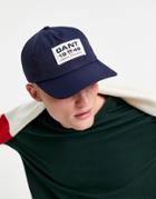 Gant Cap With Crest Square Logo In Blue-blues