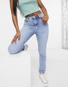 New Look Relaxed Skinny Jean In Light Blue-blues