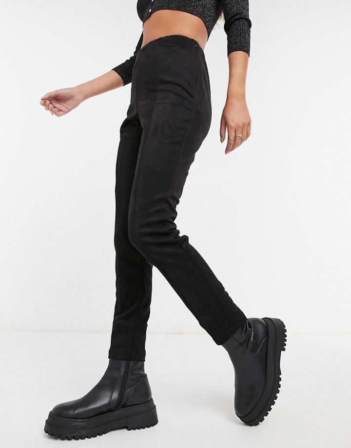 Pieces High Waisted Leggings In Black