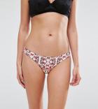 Wolf & Whistle Cheeky Floral Bikini Bottom - Pink