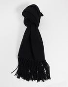 All Saints Boiled Wool Scarf In Black