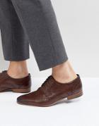 Walk London City Brogue Shoes In Brown - Brown