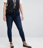 Simply Be Shape And Sculpt Skinny Jeans - Navy