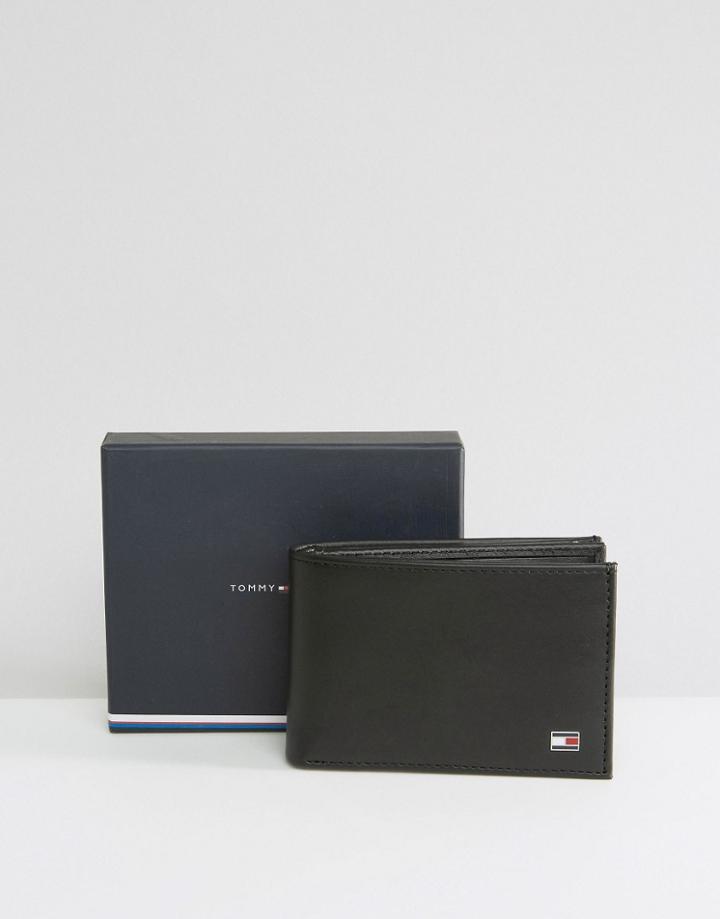 Tommy Hilfiger Mini Flap Wallet With Coin Pocket - Black