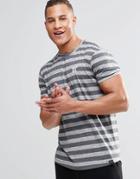 11 Degrees T-shirt With Stripes In Slubby Fabric - Beige